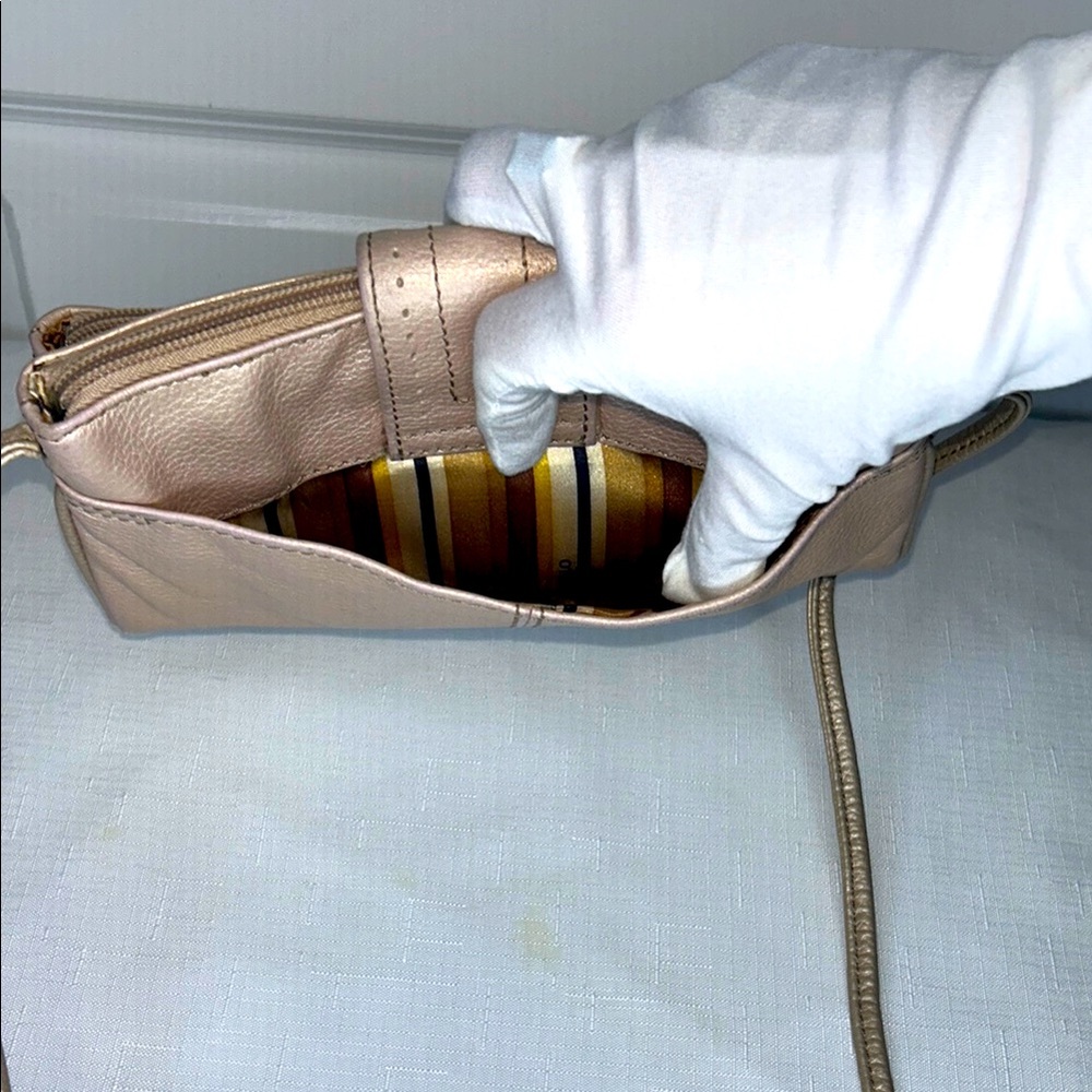Tignanello Tan and Cream Crossbody with Soft Matte Finish Leather Vintage - Picture 13 of 17